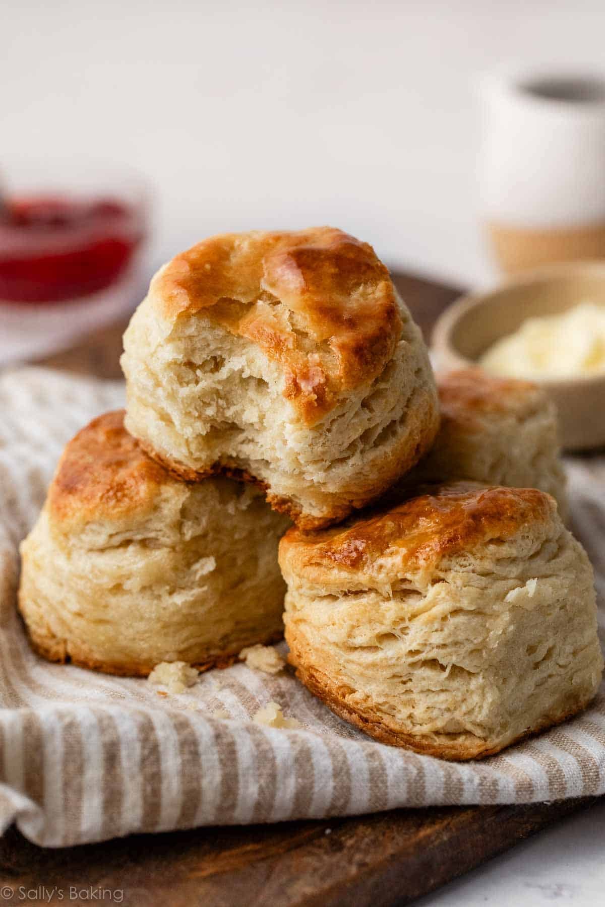 Cookbook page for basic biscuits recipe