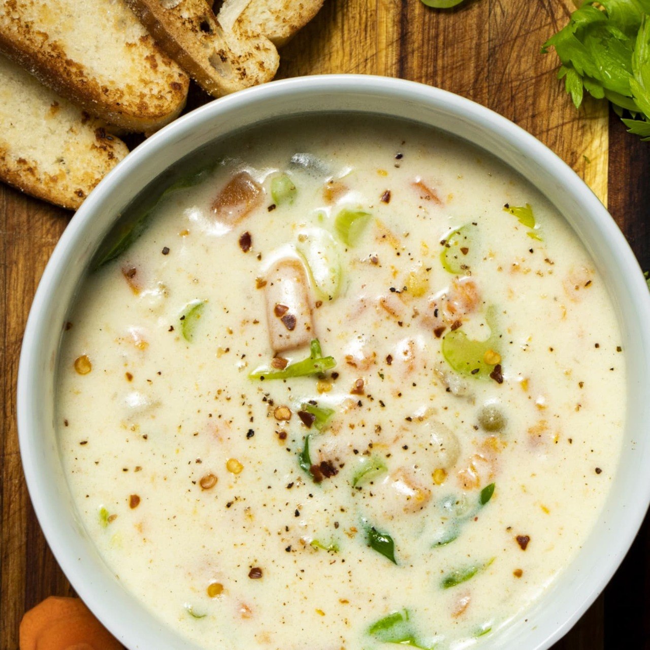 Creamy vegetable soup inspired by Dolly Parton's Stampede